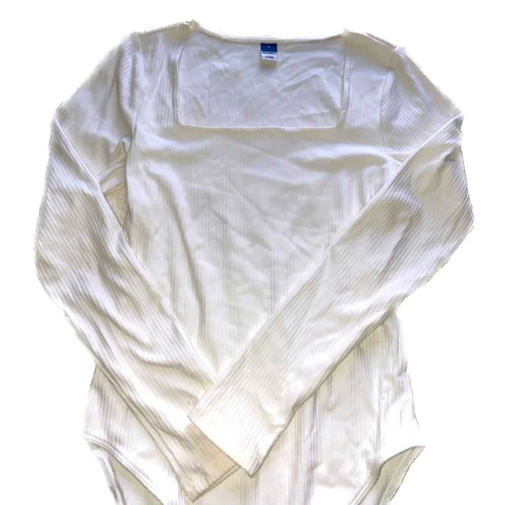 white long sleeve bodysuit